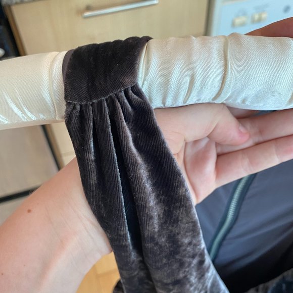 Dark Grey Nicole Miller Velvet Dress - Picture 7 of 10